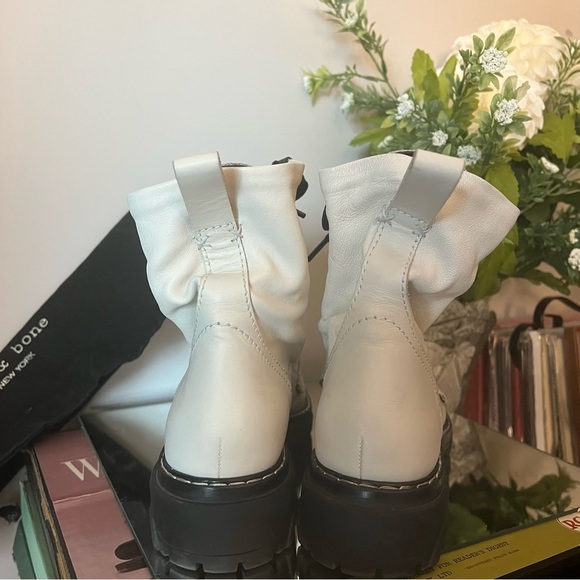 Rag & Bone white leather chunky ankle boots - Picture 5 of 8